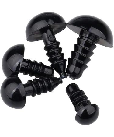 200pcs Black Plastic Safety Eyes for Toy Making and DIY Crafts - 6-12mm - Buy Online on SooperMarket.com