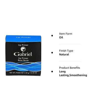 Gabriel Cosmetics Lip Primer - All Natural Base for Long Lasting Color - 0.07 oz - Buy Online on SooperMarket.com
