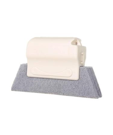 Window Cleaning Slot Brush Brush The Window To Sweep Tool Kitchen Cleaning Supplies Bathroom Scrub Brush with Long Handle (Beige One Size) Beige One Size