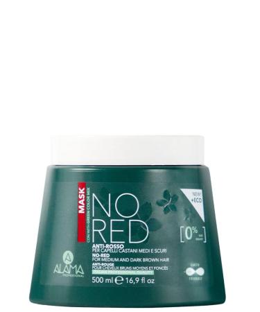 Alama Professional NO-RED anti-red and anti-blend mask for brown vegan and gluten-free formula with green pigments 90% natural ingredients 500 ml