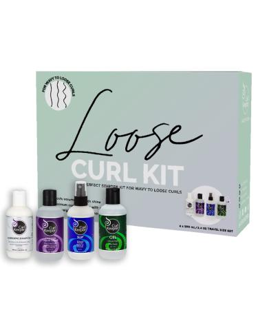 Curl Keeper Loose Curl Starter Kit Includes 4 x 3.4 oz bottles