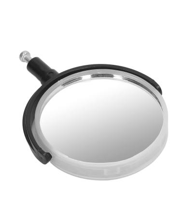 Microscope Reflecting Mirror, Biological Microscope Reflector 360 Degree Rotation Replacement for Light Observation (Plastic Bracket)