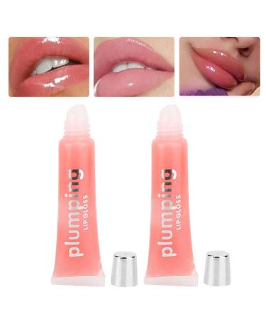 2pcs Lip Plumping Serum & Glitter Lip Gloss Set - Long Lasting Makeup for Full Lips - International Shipping Available - Buy Online on SooperMarket.com