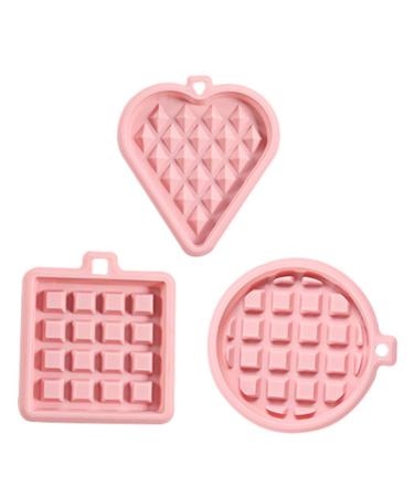 IMIKEYA 6 Pcs Mold Silicone Square Pans for Baking Jelly Fondant Waffle Maker Mould Waffle Baking Pan Heart Shaped Baking Pans Cajas para Fresas Con Chocolate Cookie Cortes Silica Gel Cake 12X11X1.6CMx2pcs Random Colorx2pcs