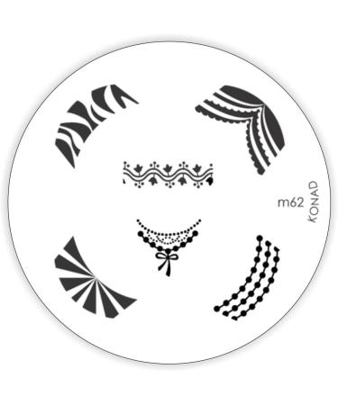 Konad stencil stamping stamping stencil M62