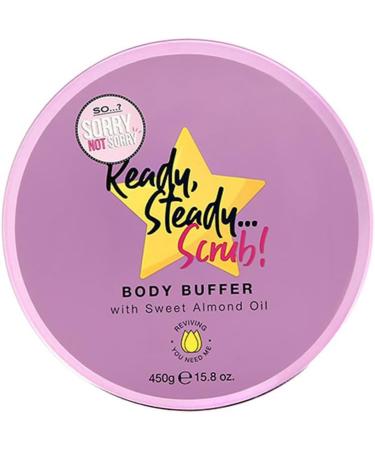So... Sorry Not Sorry Ready Steady Scrub Body Buffer Exfoliating & Nourishing Body Scrub for Women with Sweet Almond & Vanilla Fragrance Vegan & Cruelty Free (430g) - Buy Online on SooperMarket.com