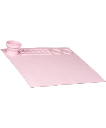 Cheek's Paper Room Silicone Craft Mat & Paint Brush Cleaner (Pinklet) - Large 15 x 17 Mat for Painting, Clay, Resin & Crafts - Buy Online on SooperMarket.com