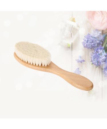 Buy NOLITOY Mustache Brush & Beard Straightening Comb - Wooden Facial Cleansing Brush for Men | Anti-static 15x4x2 CM - Buy Online on SooperMarket.com