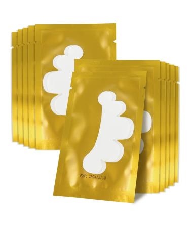 Lunamoon eye pads for eyelash extension eyelash pads eyelashes eye pads eyelash lifting eyelashes color eyelashes eyes patches eyelash extension pad 50 pairs (flower gold)