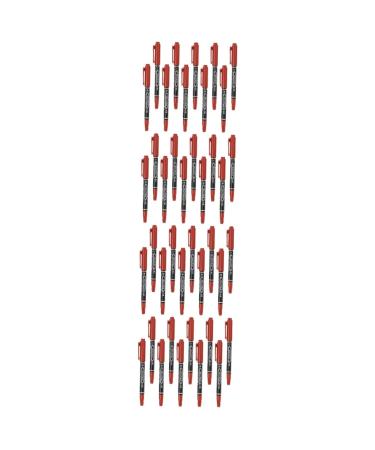 NOLITOY 40 Pcs Eyebrow Marker Pen Tattoos Accessory Beauty Marker Multifunction Accessories Plastic Red