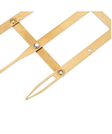 Golden Ratio Calipers - Stainless Steel Eyebrow Measuring Ruler | Flexible Mapping Tool for Permanent Makeup (Gold - Buy Online on SooperMarket.com
