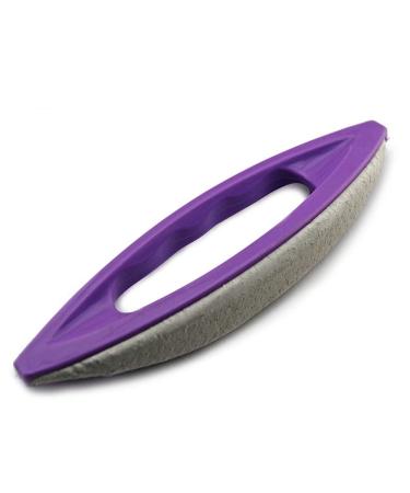 Purple Stone Nail File Nail Buffer V-Shaped Nail Cuticle Remover Manicure Tools (1#)