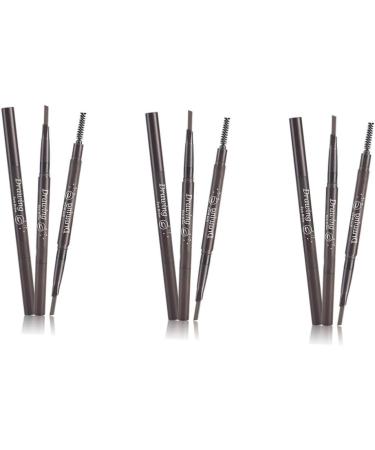 PLAFOPE 3pcs 2 1 Eyebrow Pencil Brush Double Headed Eyebrow Preamp Eyebrow Pencil Eyebrow Tool Makeup Brush - Buy Online on SooperMarket.com