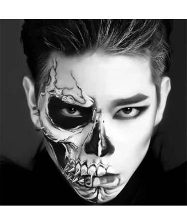 Go Ho Cream-Blendable Black Face Paint Stick (1.06 Oz) - Halloween & Cosplay Makeup for Adults & Children - Waterproof SFX Makeup Stick - Buy Online on SooperMarket.com