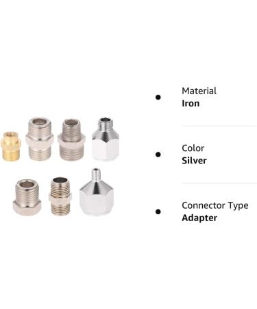 7pcs Professional Airbrush Adaptor Kit for Air Compressor & Hose - Buy Online on SooperMarket.com