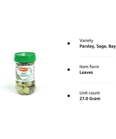 Schwartz Whole Dried Bay Leaves 0.0769 kg - Top-Quality Bay Leaves for Cooking - Buy Online on SooperMarket.com