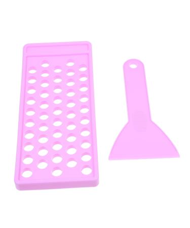 1 Set Lipstick Filling Mold Lipgloss Lip Tint Lip Balm Lip Gloss Lipsticks Whelping Kit Makeup Kits Tool Trays 5 Tray Lipstick Filling Trays DIY Supplies Purple Plastic