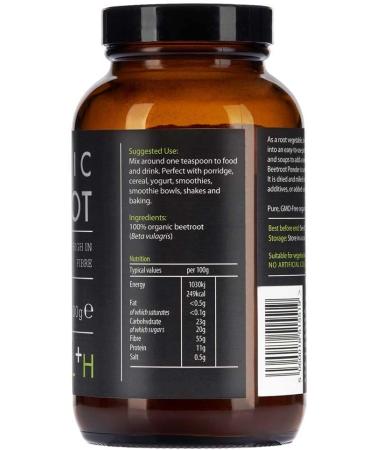 KIKI HEALTH Organic Beetroot Powder | 100% Pure Sustainably Sourced from EU Gluten-Free & GMO-Free | Natural Vitality for Smoothies Baking & Porridge | Perfect for Vegans & Vegetarians - 200g - Buy Online on SooperMarket.com
