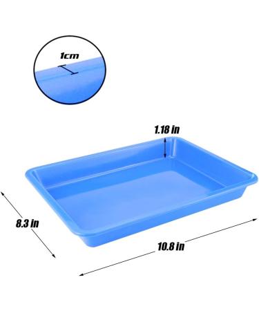 Weoxpr 5 Pack Multicolor Plastic Art Trays - Crafts Organizer for DIY Projects, Painting, Beads - School & Home Art Supplies - Buy Online on SooperMarket.com