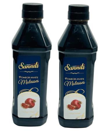 Sanniti Premium Pomegranate Molasses, 17 Fl Oz 500ml (Pack of 2)