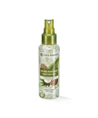 Yves Rocher Sensual Perfumed Body and Hair Mist Long Lasting - Coconut Scent 100 ml./3.3 fl.oz.