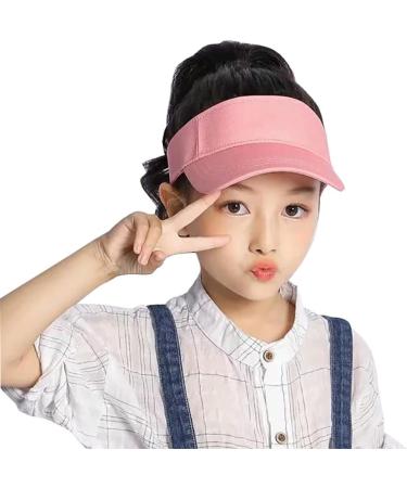 Aidier Kinder Visor Cap for Boys & Girls | Sun Protection Hat for Ages 4-10 | Ideal for Running Golf Tennis & Beach Activities - Pink - Buy Online on SooperMarket.com