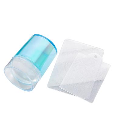 Sanwood 1 set nail art stamp trendy good elasticity soft texture nail tool stamp seal for women diy craft manicure tool blue