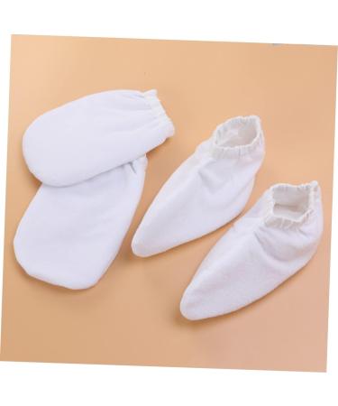 FOMIYES 2 Pairs Spa Gloves Bath Treatment Mitt Insulated Gloves Hand Treatment Mitts Paraffin Wax Gloves Foot Spa Cover Cosmetic Hand Wax White - Buy Online on SooperMarket.com