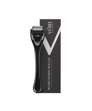 VOID Homme Derma Roller - Professional Microneedling Beard Roller with 540 Titanium Needles - Stimulates Hair Growth & Collagen Production - Targets Wrinkles Fine Lines Stretch Marks Dark Spots