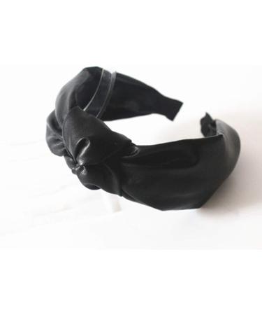 Pu Leather Girls Hairbands Middle Knotted Headbands Fashion Fur Headband Head Hoop Women Hair Accessories - Buy Online on SooperMarket.com