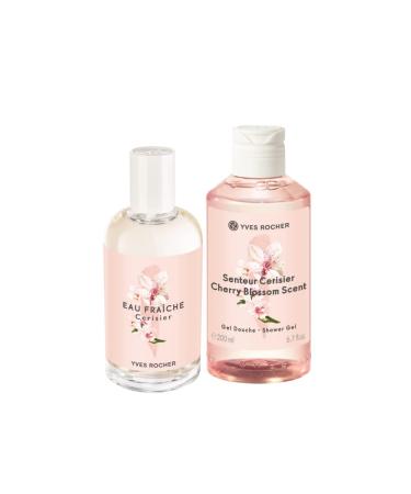 Yves Rocher Cherry Blossom cherry bloom Eau de Toilette and Shower Gel for Women (Set)