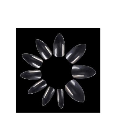 600PCS Transparent Stiletto False Nails - Short Artificial Acrylic Nail Set for DIY Nail Art - Buy Online on SooperMarket.com