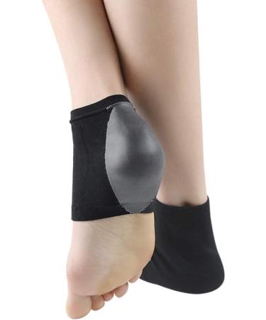 Moisturizing Heel Care Socks for High Heels - Open Toe Cuff Socks for Men & Women - Black Shoe Covers - Buy Online on SooperMarket.com