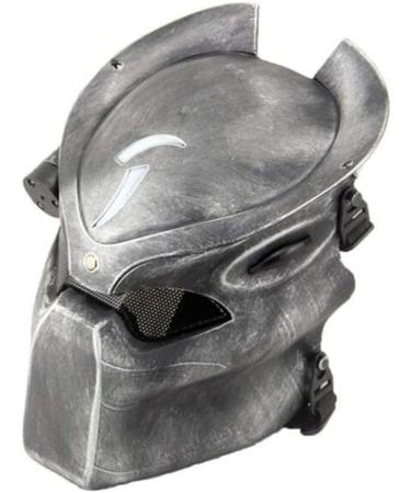 ATAIRSOFT Tactical Full Face Mask for Paintball & Airsoft - Metal Mesh with Infrared Lamp - Alien & Predator CS Field Gear - Buy Online on SooperMarket.com