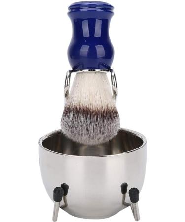 Ankroyu 3-Piece Beard Shaving Set - Stainless Steel Razor Brush & Rack - Perfect Gift for Fathers Husbands & Friends - Buy Online on SooperMarket.com