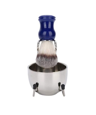 3PC Beard Shaving Set - Men's Razor Brush Bowl & Stainless Steel Stand | Soft Bristles & Durable Design - Buy Online on SooperMarket.com