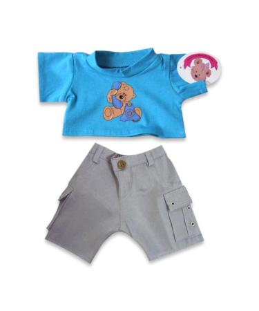 Build your Bears Wardrobe Teddy Bear Clothes fits Build a Bear Teddies Hello Bear Outfit (blue)
