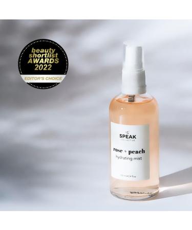 Rose + Peach Hydrating Mist - Natural Moisturizer for Sensitive Skin | 100ml | Hydrate Soften & Calm - Buy Online on SooperMarket.com