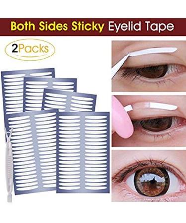 80 Pairs Double Eyelid Paste Invisible Self-Adhesive Double Sided Double Eyelid Tape Sticker with Y Fork-Self-Adhesive Double Eyelid Stickers - Buy Online on SooperMarket.com