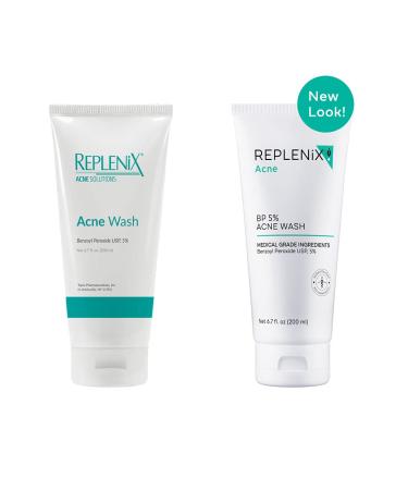 Replenix Acne Wash 5% Benzoyl Peroxide Face and Body Cleanser 6.7 oz - Soap-Free for Blemish Prone Skin - Buy Online on SooperMarket.com