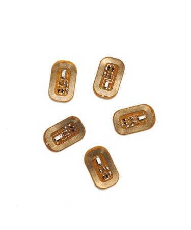 AIDIRui 5Pcs NFC Flash Nail Sticker LED Bare Chip Intelligent Luminous Nail Lamp Nail Sticker Enhancement Yellow Light