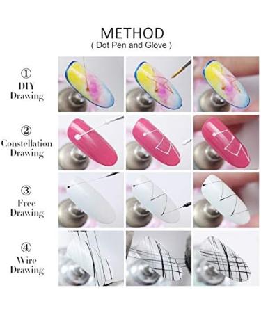 Desikixudy 23 Piece Set Acrylic Set UV Gel Nail Polish Painting Brushes Dotting Pen Kit Manicure Clean Brush Tool - Buy Online on SooperMarket.com
