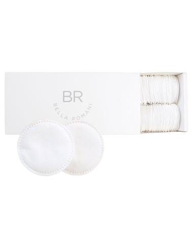Cotton Rounds Makeup Remover Pads - Pack of 200 - Organic Pads Lint Free Eco-Friendly Compostable Unique Triple Layers & Ultra Soft - Nail Polish Remover (White 200) 200 Count White