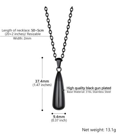 Personalized Prosteel Urn Chain Necklace - Stainless Steel & 18K Gilded - Memorial Ash Pendant with Cross Maria Life Tree Designs - 55cm/50cm Chain - Buy Online on SooperMarket.com