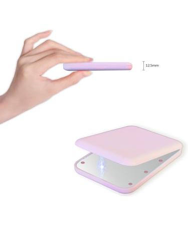 iHMeiju LED Lighted Travel Makeup Mirror with 1X/3X Magnification - Pink - Buy Online on SooperMarket.com