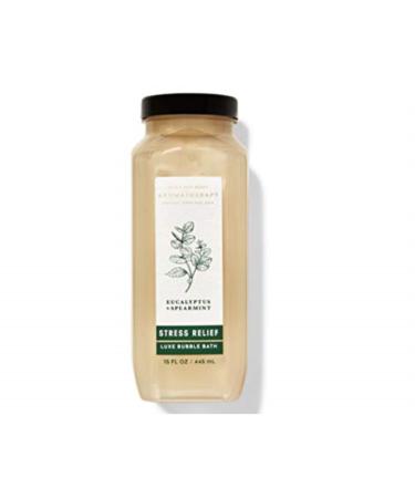 Bath and Body Works Aromatherapy Stress Relief Eucalyptus Spearmint Luxury Bubble Bath 15 Fl Oz