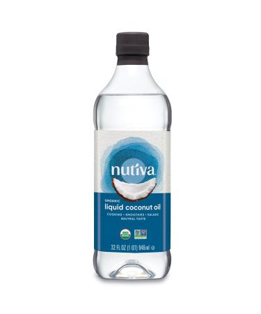 Nutiva Organic Liquid Coconut Oil Classic 32 fl oz (946 ml)