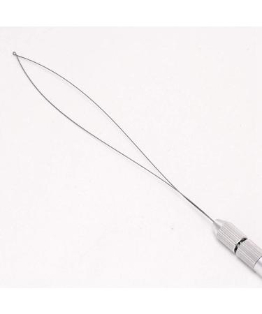 Hair Extension Loop Needle Threader Kit Pulling Hook Tool for Hair Aluminum Handle Hair Extension Threading Tool Micro Beads Loop Needle Threader for Hair Extensions Feather Ext - Buy Online on SooperMarket.com
