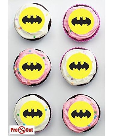 35 x Pre Cut Batman Logo Cake Cupcake Toppers/Decorations Edible Wafer Paper - Buy Online on SooperMarket.com
