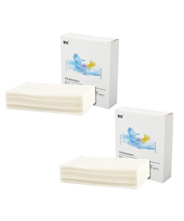 Sosoport 2 Boxes Absorbing Film Washing Supplies Dyeing Proof Cloth Clothes Stain Remover Laundry Detergent Color Saving Color Brightener Non-woven Fabric White Boxed Washing Machine